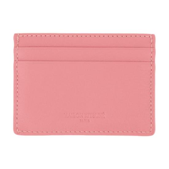 25SS 메종키츠네 명함지갑 MW05345LC0045 0139 pink - MAISON KITSUNE