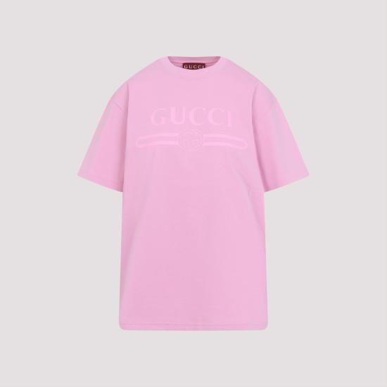 25SS 구찌 프린트 반팔 티셔츠 788093 XJG5R 5967 SMOOTH PINK PINK PURPLE - GUCCI