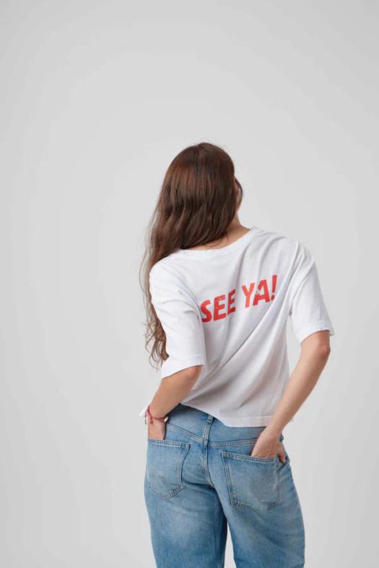  이퀘이션 반팔 티셔츠 방정식 Sunny Somewhere See Ya! Car Boyfriend Tee - EQUATION