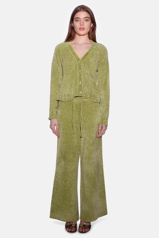  더 타일 클럽 가디건 타일 클럽 아델 셰닐 카디건 펀 그린 - THE TILE CLUB