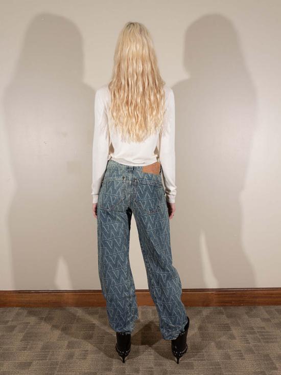  바퀘라 데님 팬츠 바케라 트위스트 심 청바지 소프트 블루 - VAQUERA