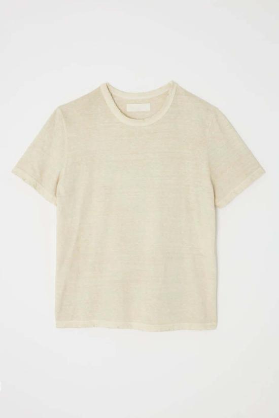  마우지 반팔 티셔츠 Moussy Mv 빈티지 티 아이보리 - MOUSSY