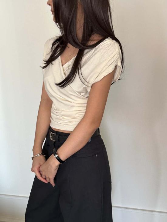  더 엔케이씨 스토어 민소매 티셔츠 Nkc 스토어 브린리  옅은 노랑 - The NKC Store