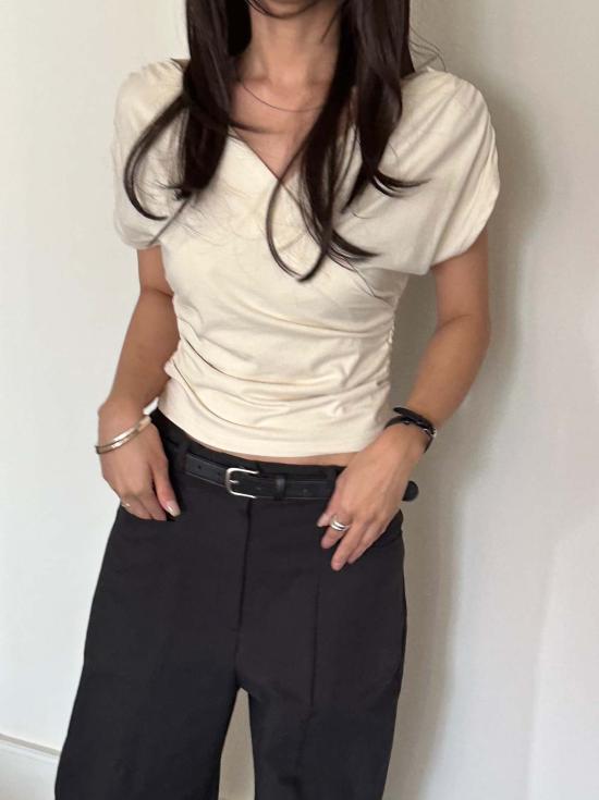  더 엔케이씨 스토어 민소매 티셔츠 Nkc 스토어 브린리  옅은 노랑 - The NKC Store