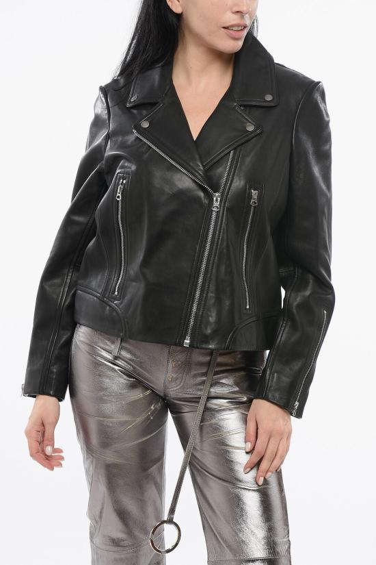  랙앤본 가죽 자켓 WAW19F4047LP41 0 BLK Black