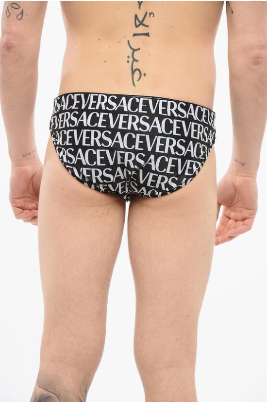  베르사체 스윔팬츠 1002515 1A05460 5B040 Black White - VERSACE