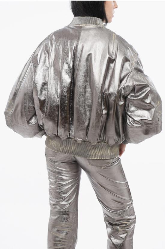  디 아티코 봄버 자켓 246WCB56L094D002 Silver - THE ATTICO