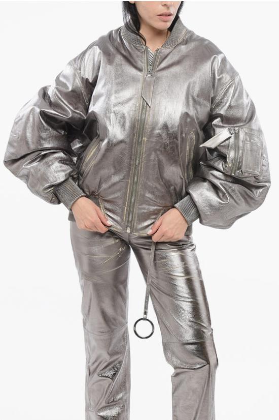  디 아티코 봄버 자켓 246WCB56L094D002 Silver