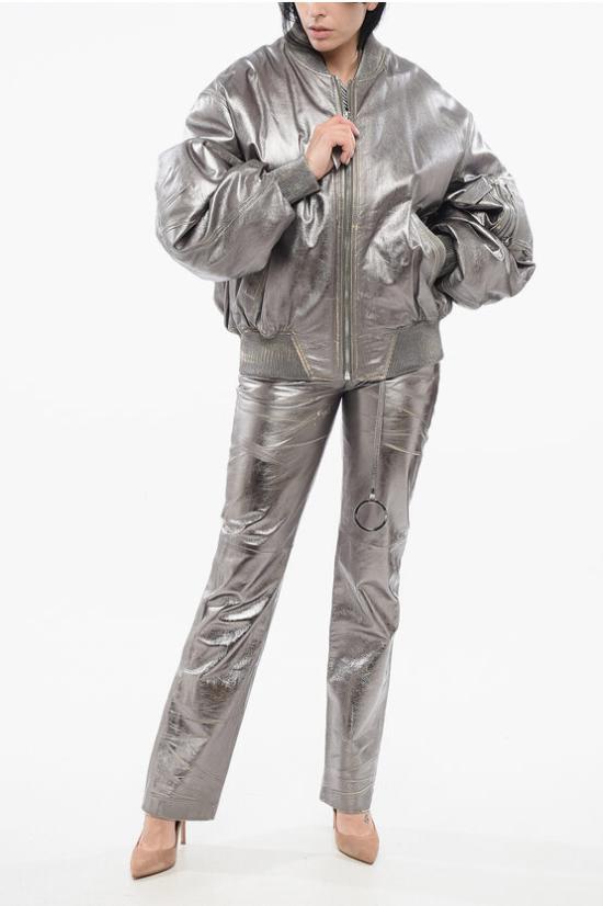  디 아티코 봄버 자켓 246WCB56L094D002 Silver - THE ATTICO