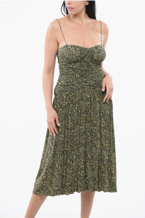  이자벨마랑 미디 원피스 24PRO0379FAB1K02I BKYW Giallo Verde Multicolor - ISABEL MARANT