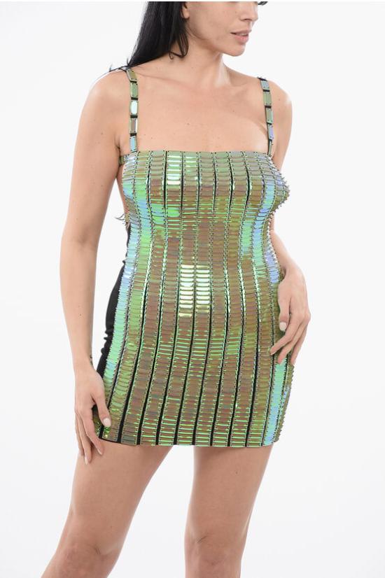  디 아티코 숏 원피스 236WCA196H111 527 Green - THE ATTICO