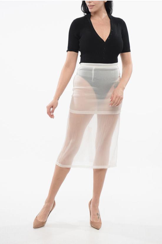  슈퍼 블론드 롱 스커트 SKIRTTTEX22 White - SUPER BLOND