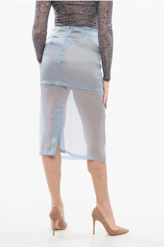  슈퍼 블론드 롱 스커트 SKIRTTTEX22A Light blue - SUPER BLOND