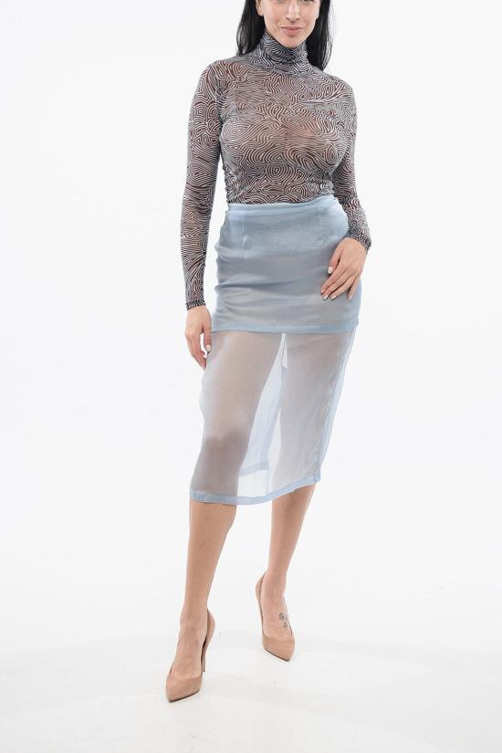  슈퍼 블론드 롱 스커트 SKIRTTTEX22A Light blue - SUPER BLOND