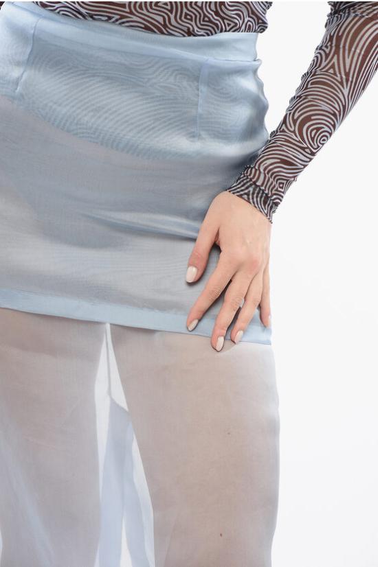  슈퍼 블론드 롱 스커트 SKIRTTTEX22A Light blue - SUPER BLOND