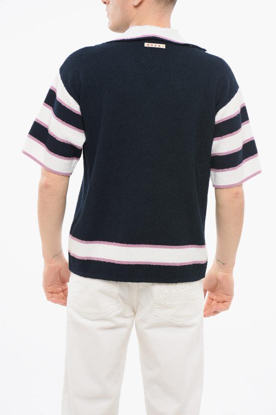  마르니 폴로 티셔츠 CUMG0007Q0 UFC206 00B80 Blue - MARNI