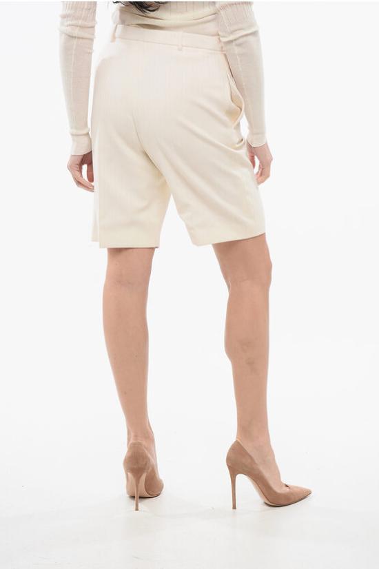  생로랑 숏팬츠 648747 Y1A57 9601 Beige - SAINT LAURENT