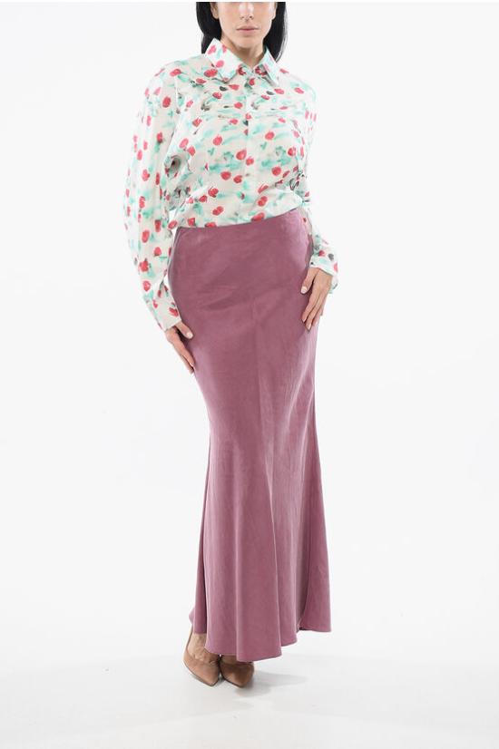  막스마라 롱 스커트 GOYALI 004 Burgundy - MAX MARA