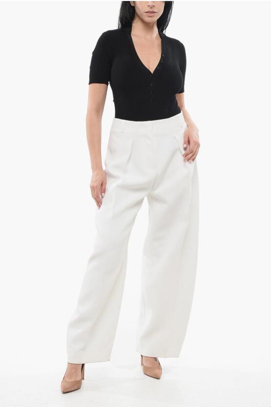  자크뮈스 스트레이트 팬츠 24E241PA0791526100 White - JACQUEMUS