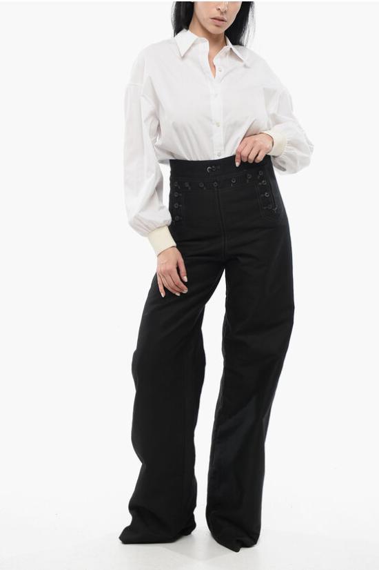  마르지엘라 스트레이트 팬츠 S29KA0387M35095900 Black - MAISON MARGIELA