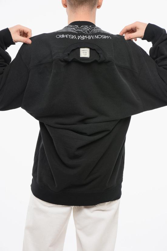  메종 미하라 야스히로 긴팔 티셔츠 A12PO582CO BLK Black - MAISON MIHARA YASUHIRO