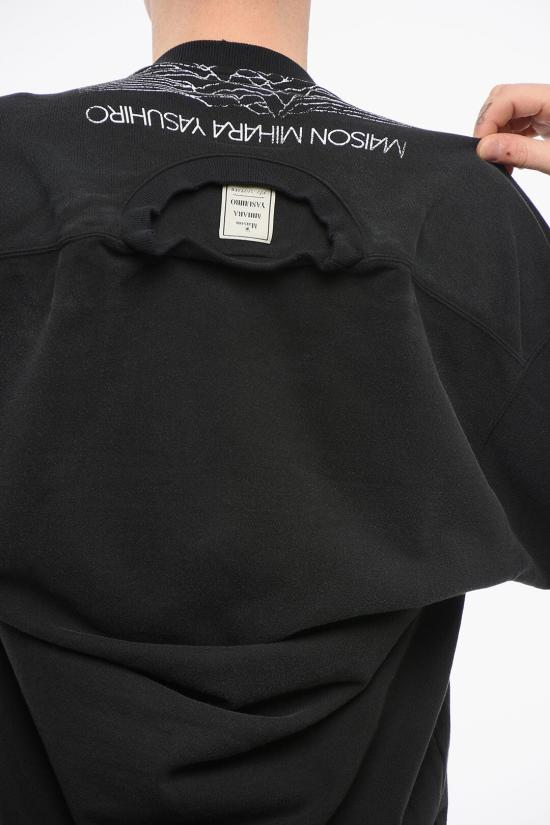  메종 미하라 야스히로 긴팔 티셔츠 A12PO582CO BLK Black - MAISON MIHARA YASUHIRO