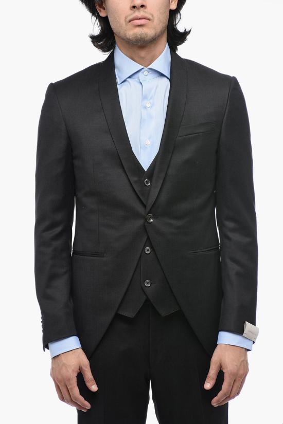  꼬르넬리아니 수트 자켓 858094 0287122 015 Black - CORNELIANI