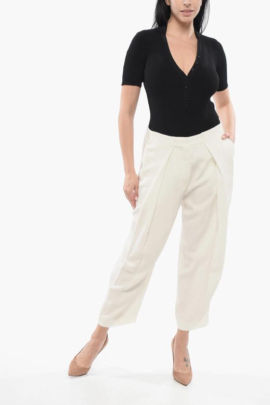  발망 스트레이트 팬츠 XF1PN085VB00 0FA White - BALMAIN