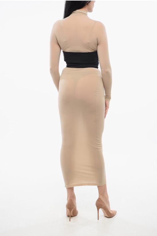  알라이아 원피스 AA9R23844M827 0 178 Beige - ALAIA