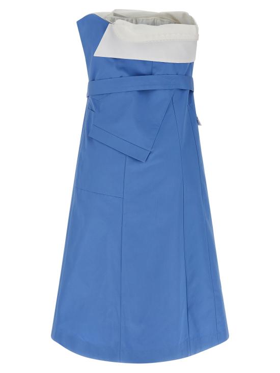 25SS 미우미우 숏 원피스 MF5786SOOO1BMSF0013 Light Blue - MIU MIU