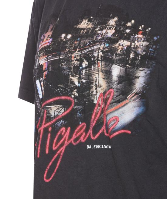 25SS 발렌시아가 반팔 티셔츠 809122 TRVO11041 Black - BALENCIAGA