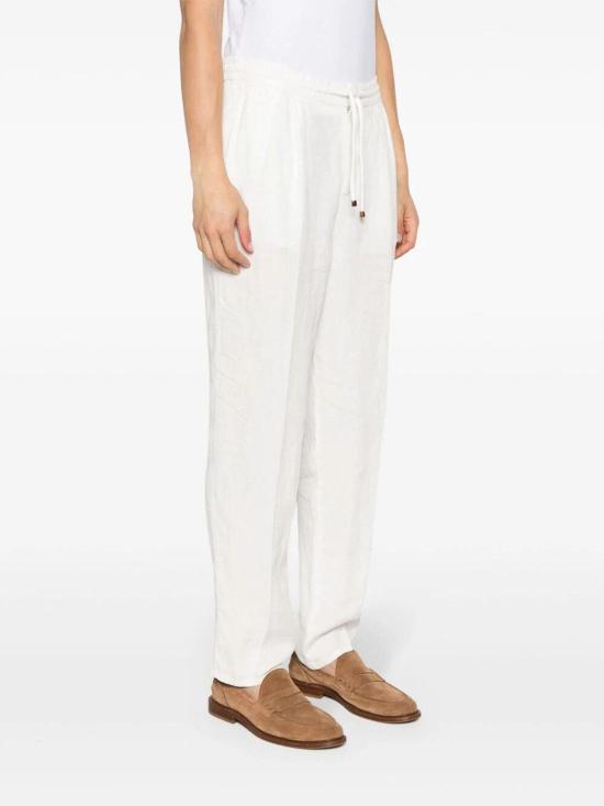  브루넬로 쿠치넬리 스트레이트 팬츠 M243DE1710C2200 Cream - BRUNELLO CUCINELLI