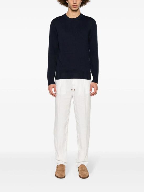  브루넬로 쿠치넬리 스트레이트 팬츠 M243DE1710C2200 Cream - BRUNELLO CUCINELLI