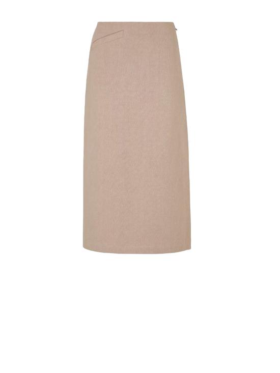 25SS 펜디 미디 스커트 FQ7634 AUOKF1RX1 ROSE COOKIE