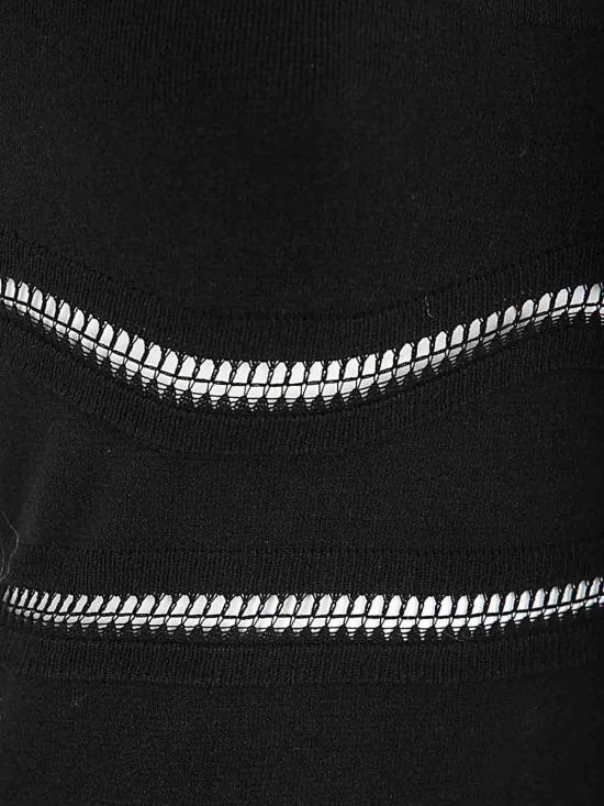  블루마린 미디 스커트 2A529AN0990 Black - BLUMARINE