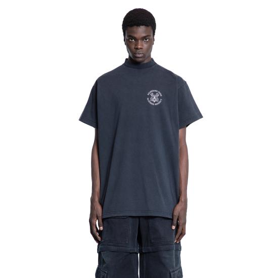 25SS 발렌시아가 반팔 티셔츠 787349 TRVU5 9374 BLACK DOM