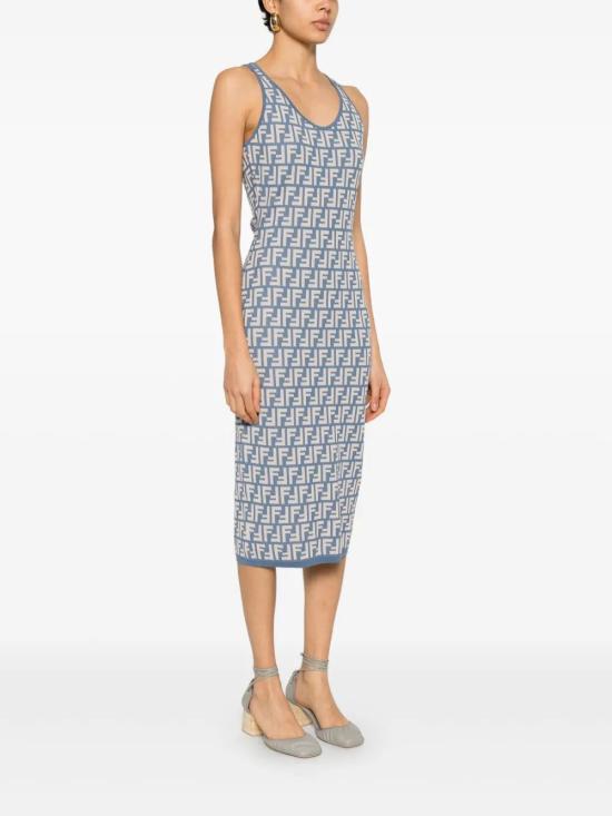 25SS 펜디 미디 원피스 FZDD38AUHW LIGHT BLUE - FENDI