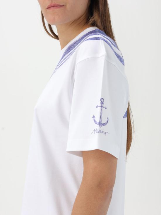 25FW 모스키노 반팔 티셔츠 07120442 3001 White 1 - MOSCHINO