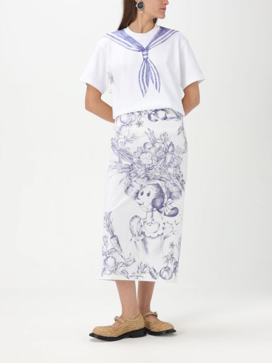 25FW 모스키노 반팔 티셔츠 07120442 3001 White 1 - MOSCHINO