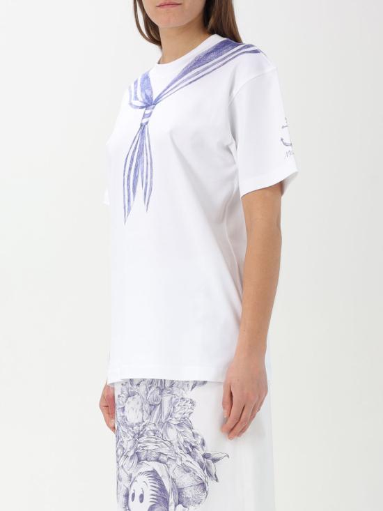 25FW 모스키노 반팔 티셔츠 07120442 3001 White 1 - MOSCHINO