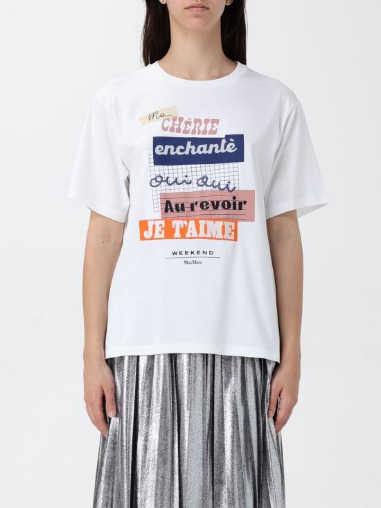 25SS 위켄드막스마라 반팔 티셔츠 2515971041600 008 White 2