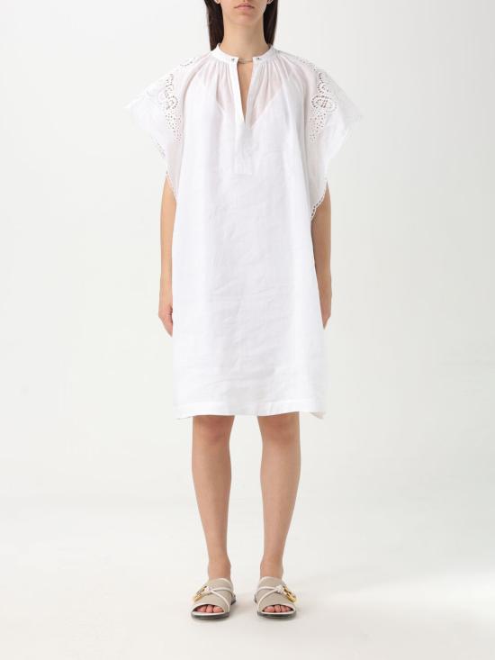 25FW 막스마라 미디 원피스 2516231012600 031 White