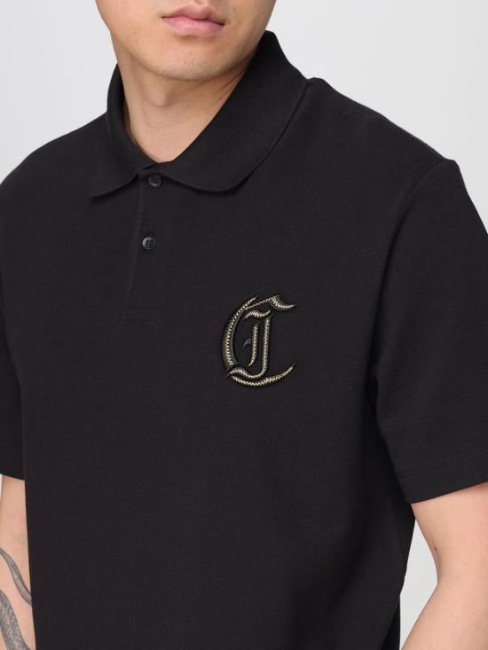 25FW 저스트까발리 폴로 티셔츠 78OAGT13CJ506 899 Black - JUST CAVALLI