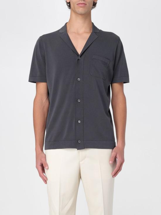 25SS 드루모어 반팔 셔츠 D0GF621N160 690 Black