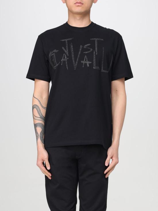25SS 저스트까발리 반팔 티셔츠 78OAHT03CJ500 899 Black