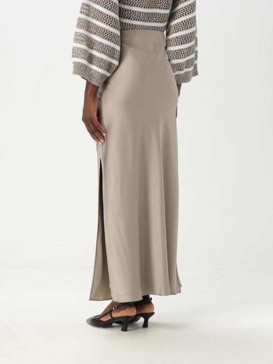 25SS 브루넬로 쿠치넬리 롱 스커트 M0H38G3396 C3284 Grey - BRUNELLO CUCINELLI