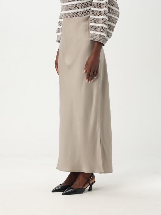 25SS 브루넬로 쿠치넬리 롱 스커트 M0H38G3396 C3284 Grey - BRUNELLO CUCINELLI