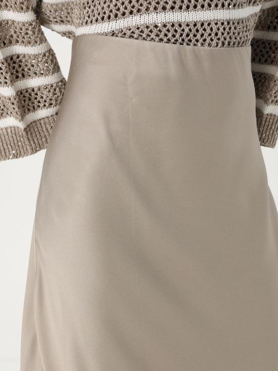 25SS 브루넬로 쿠치넬리 롱 스커트 M0H38G3396 C3284 Grey - BRUNELLO CUCINELLI