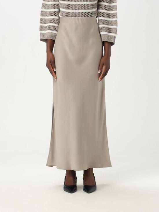 25SS 브루넬로 쿠치넬리 롱 스커트 M0H38G3396 C3284 Grey