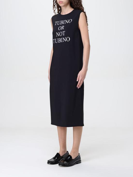 25SS 모스키노 롱 원피스 04070424 1555 Black - MOSCHINO